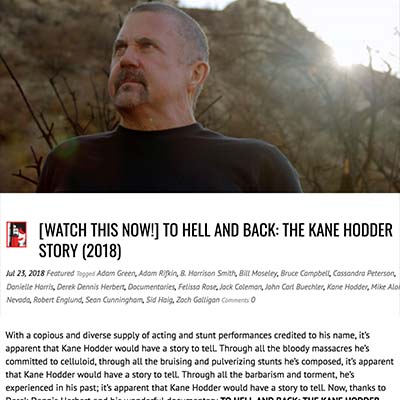  [WATCH THIS NOW!] TO HELL AND BACK: THE KANE HODDER STORY (2018)